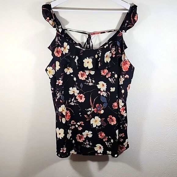 Maurices floral multi-color flowy plus size tank top size 2X NWT - Picture 1 of 7